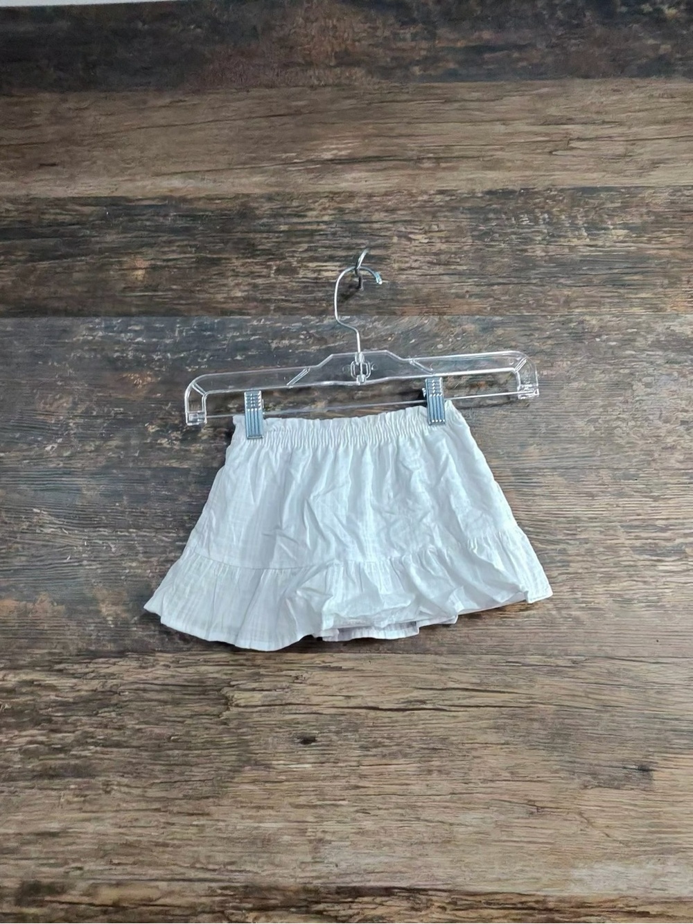 wonder nation White Tiered Ruffle Skirt